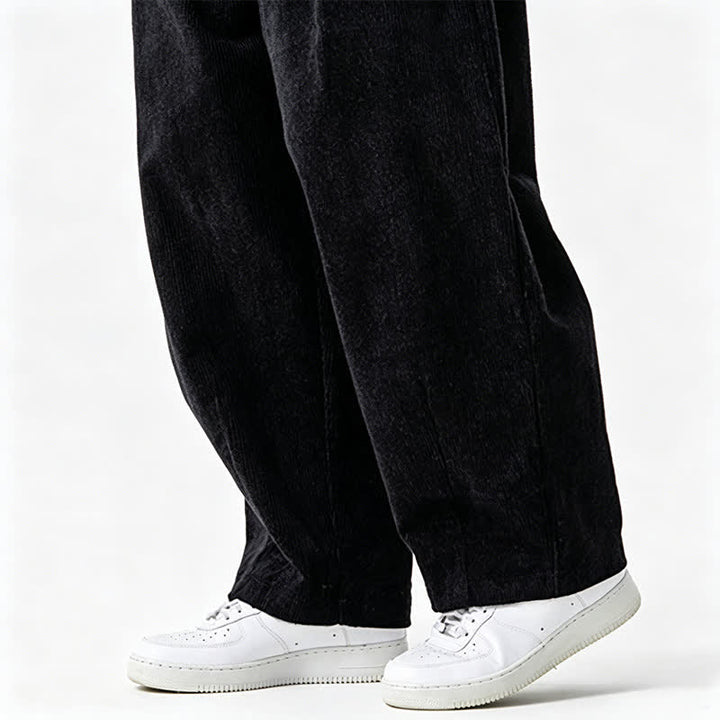 Buddha Stones Fall Winter Casual Vintage Drawstring Solid Long Pants Men's Tapered Pants With Pocket - image 22