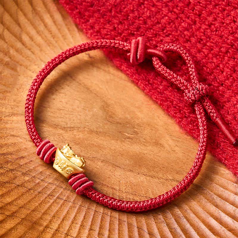 Buddha Stones Alloy Pi Xiu Red String Wealth Bracelet - image 10