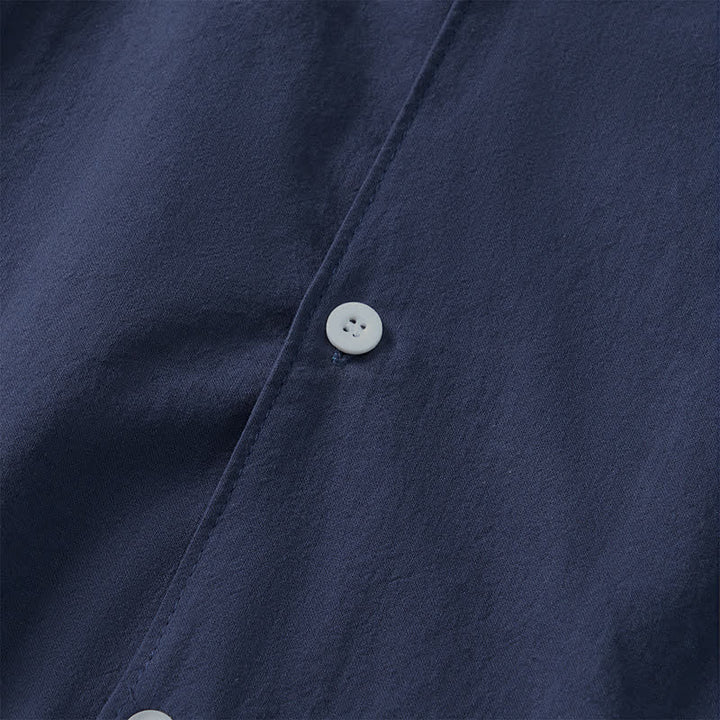 Buddha Stones Spring Fall Minimalist Classic Button-Up Solid Men's Long Sleeve Shirts - image 14