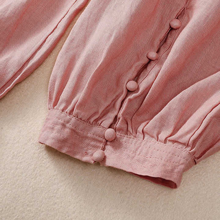 Buddha Stones Spring Summer Basic Casual Solid Cropped Pants Women's Harem Pants With Pockets - image 12