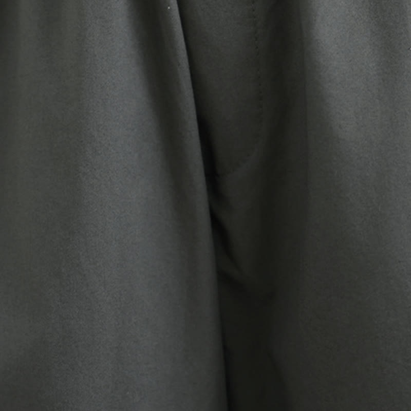 Buddha Stones Spring Summer Simple Plain Solid Cropped Pants Women's Wide Leg Pants With Pockets - image 7