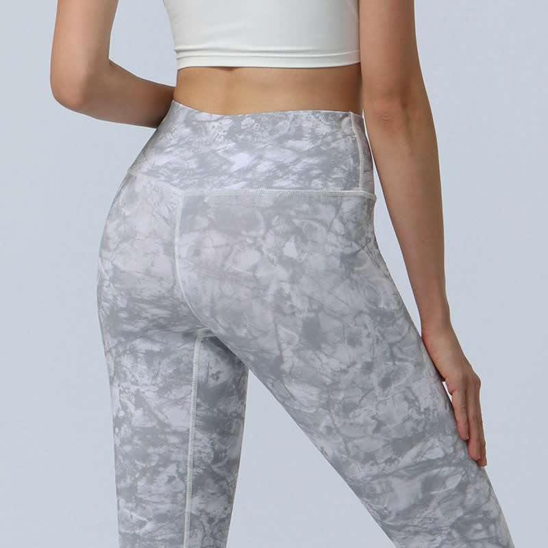 Buddha Stones Flowers Leaves Print Sports Fitness Yoga High Waist Leggings Women's Yoga Pants - image 19
