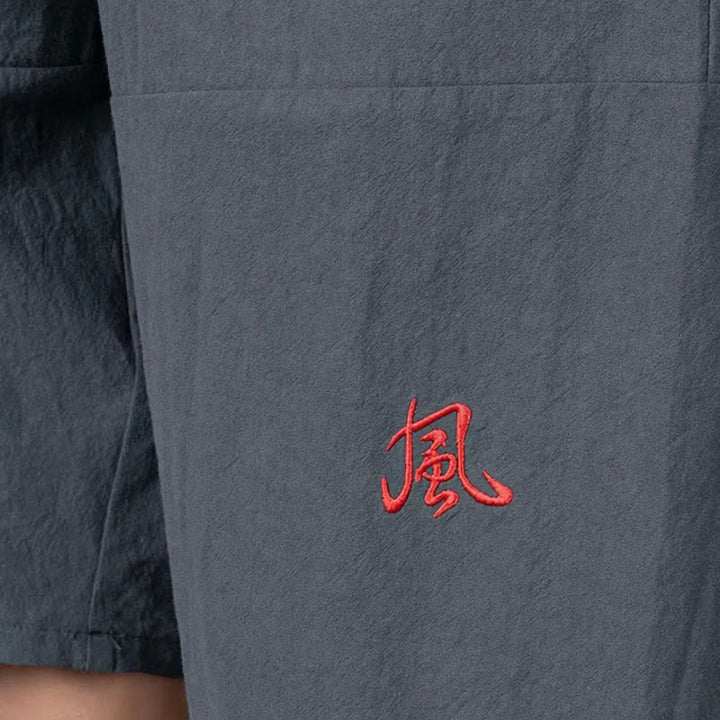Buddha Stones Plain Drawstring Capri Length Men's Cotton Linen Harem Pants With Pockets - image 4