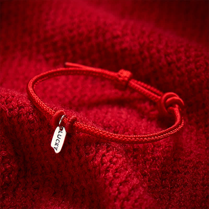 Buddha Stones Handmade Braided Red String LUCKY Charm Adjustable Bracelet - image 3