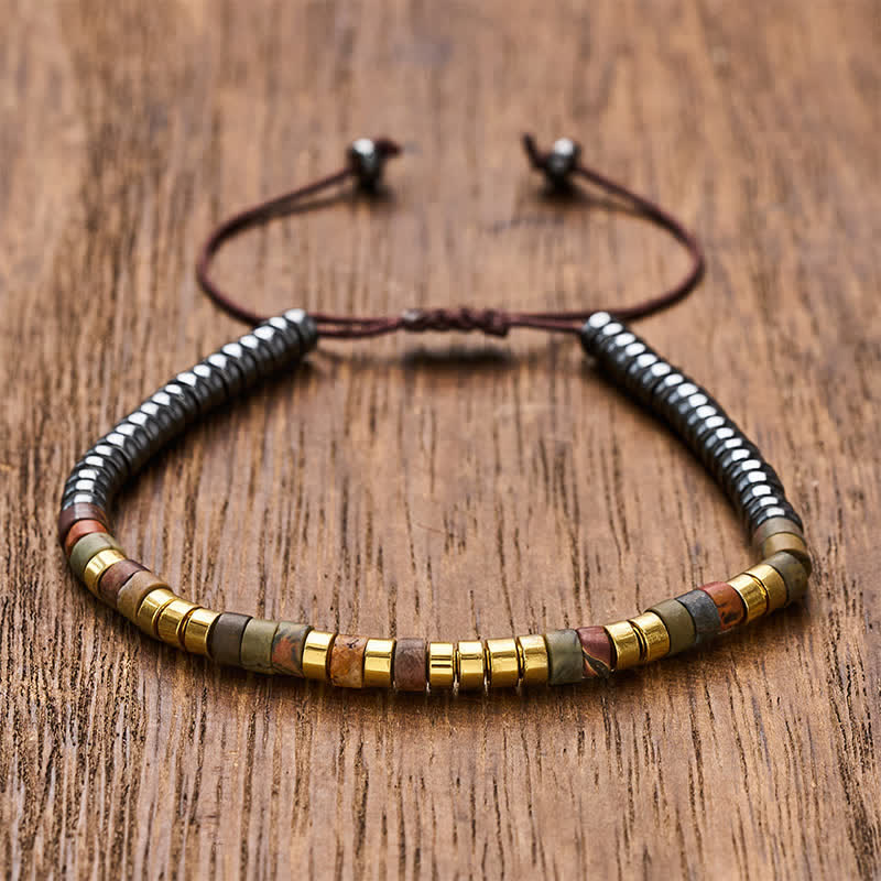 Buddha Stones Hematite Powerful Beads Bracelet - Gold - image 8