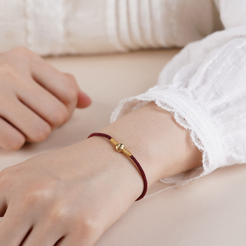 Buddha Stones Red String Hand-Woven Protection Bracelet Anklet - image 2