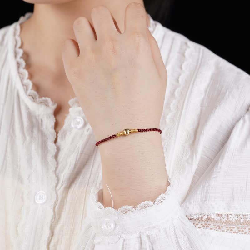 Buddha Stones Red String Hand-Woven Protection Bracelet Anklet - image 3