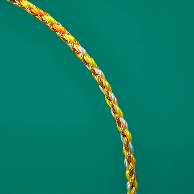 Buddha Stones Hand-Woven Thin Colorful String Protection Bracelet - image 8