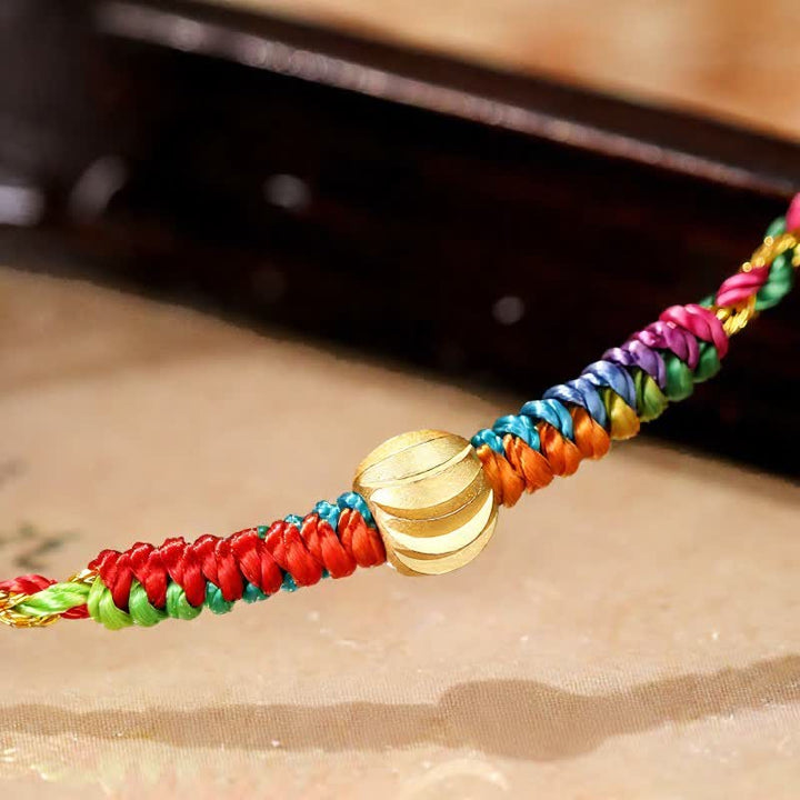 Buddha Stones Hand-Woven Colorful Red String Lucky Cord Bracelet - image 9