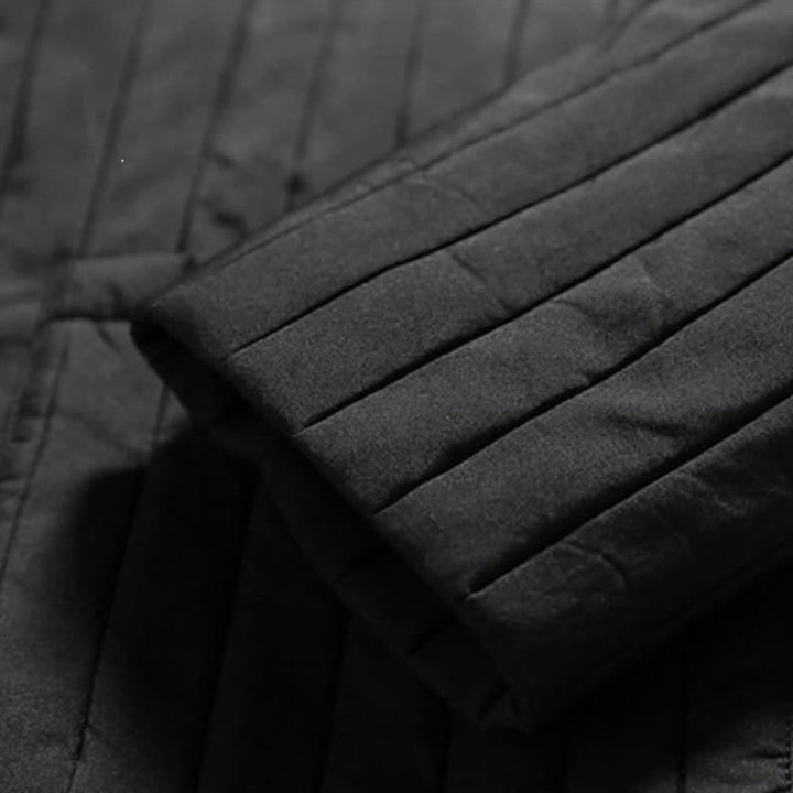 Buddha Stones Fall Winter Casual Tang Style Frog Button Solid Men's Jackets With Pocket - image 13