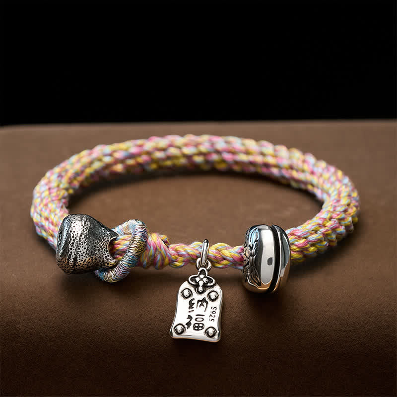 Buddha Stones Tibetan Copper Lotus Bell Hand-Woven Bracelet - 7.1–7.5 in (18–19 cm) - image 0