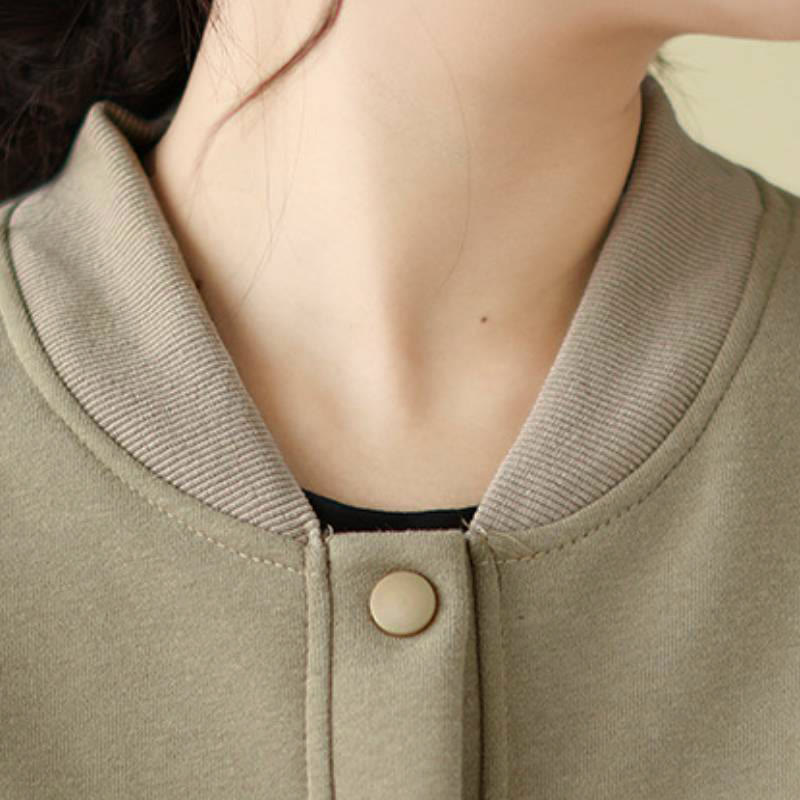 Buddha Stones Fall Casual Minimalist Button-Up Solid Women's Jacket With Pockets - image 9