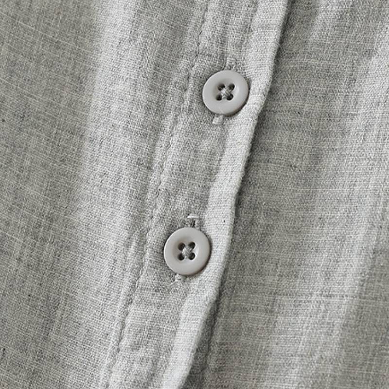 Buddha Stones Spring Casual Vintage Button-Up Contrast Collar Women's Long Sleeve Shirts - image 19