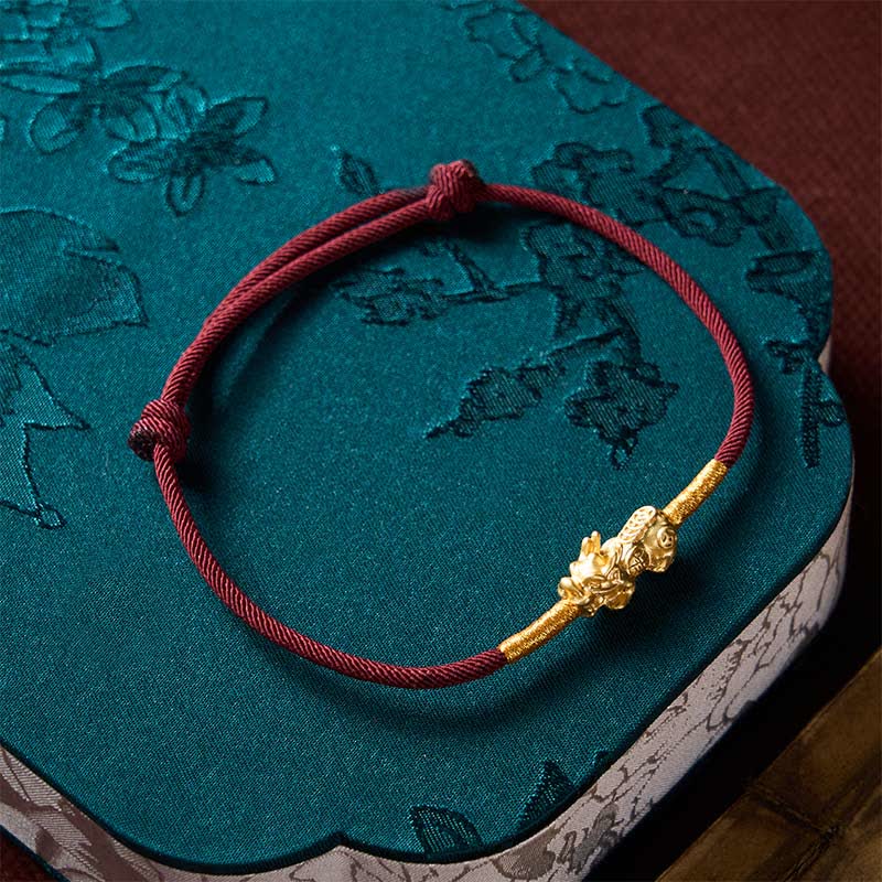 Buddha Stones Handmade Red String PiXiu Luck Bracelet - image 9