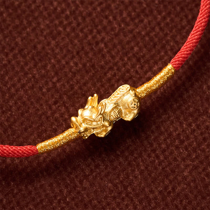 Buddha Stones Handmade Red String PiXiu Luck Bracelet - image 18