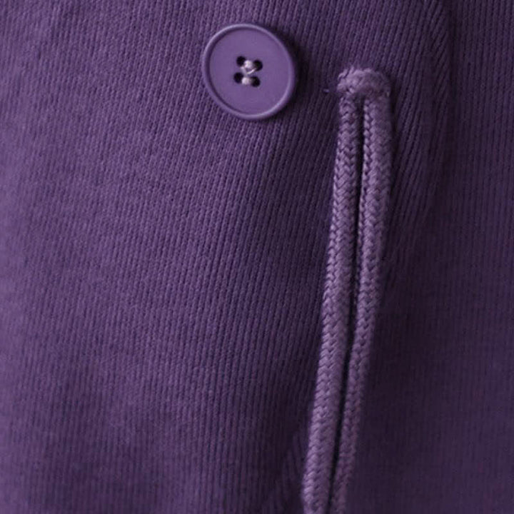 Buddha Stones Fall Winter Minimalist Crew Neck Drawstring Solid Women's Knitwear - image 5