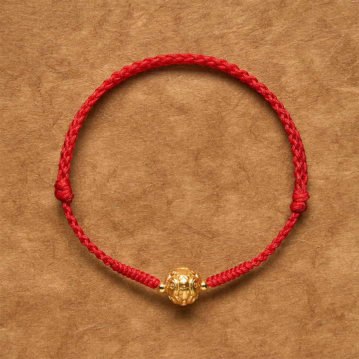 Buddha Stones Copper Pi Xiu Luck Red String Bracelet - image 1