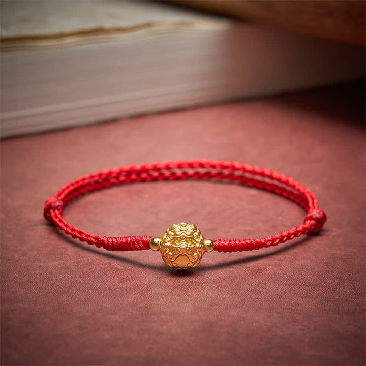 Buddha Stones Copper Pi Xiu Luck Red String Bracelet - image 3