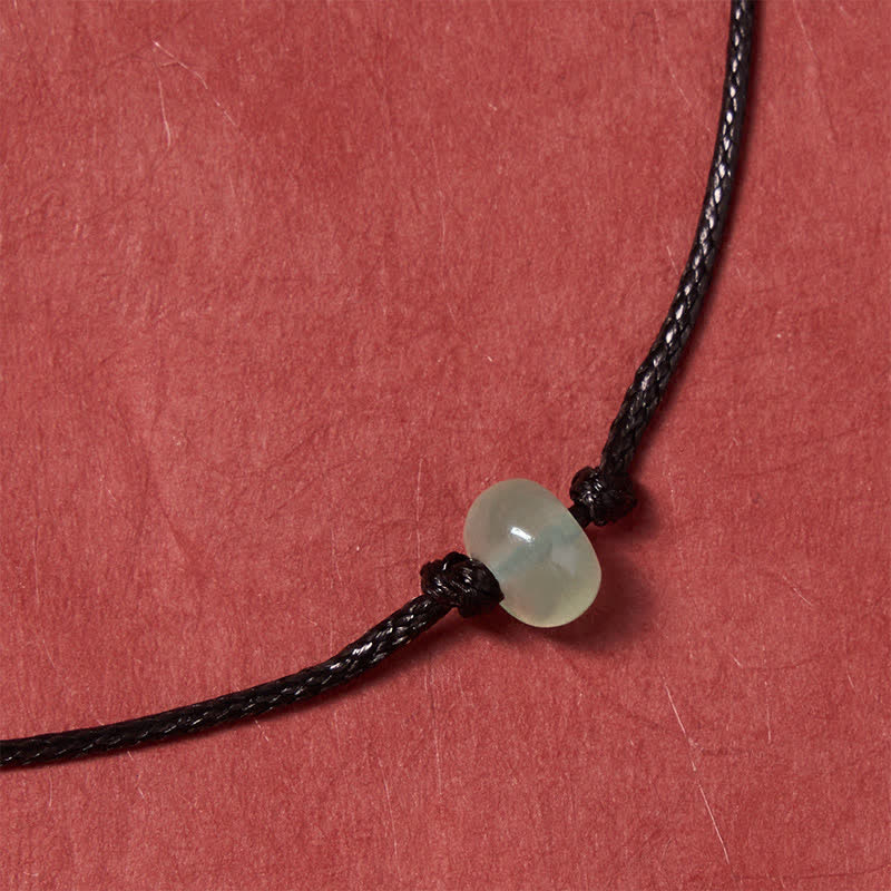 Buddha Stones Minimalist Green Aventurine Protection Braided Red String Bracelet - image 11