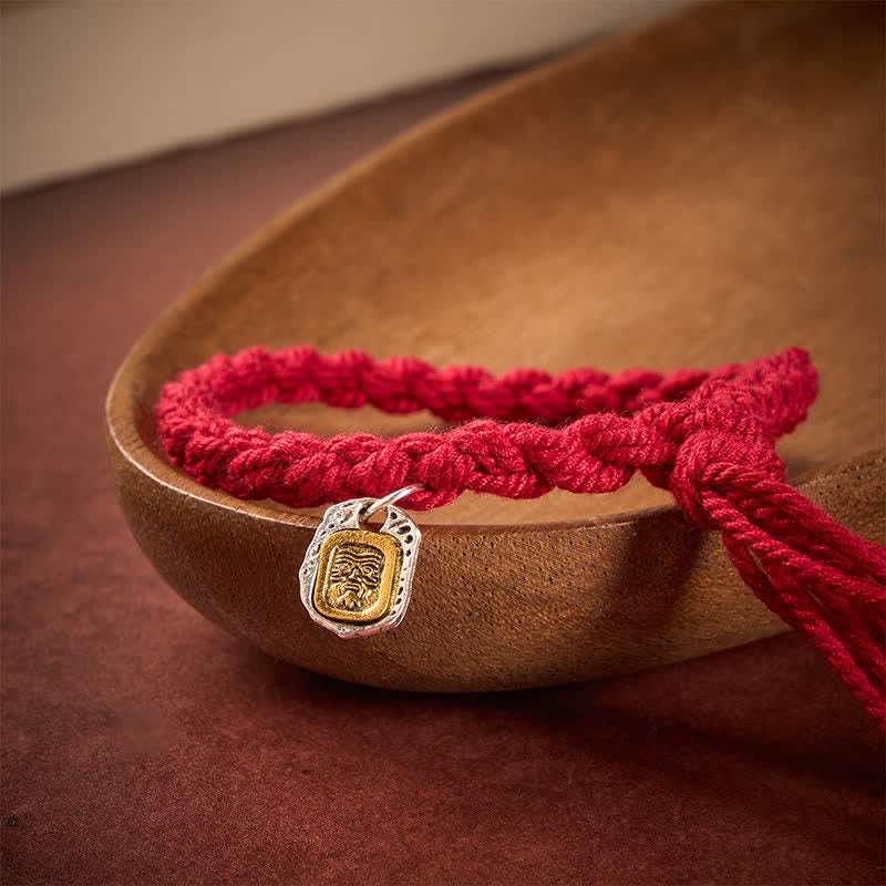 Buddha Stones Copper Accent Red String Harmonic Connection Bracelet - image 1
