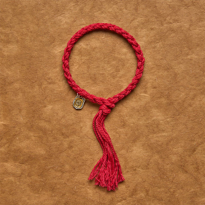 Buddha Stones Copper Accent Red String Harmonic Connection Bracelet - image 2