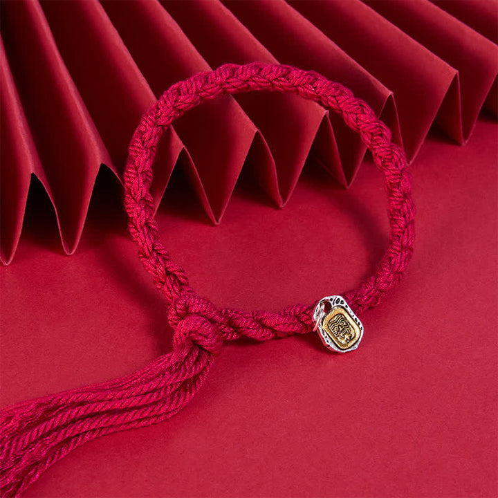 Buddha Stones Copper Accent Red String Harmonic Connection Bracelet - image 3