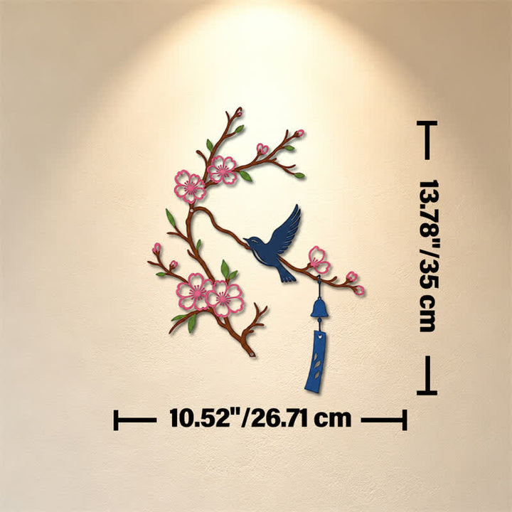 Buddha Stones Bird and Blossom Branch Iron Meaningful Symbols Wall Art - Colorful - Approx. 26.71cm x 35cm x 0.1cm / 10.52in x 13.78in x 0.04in - image 20