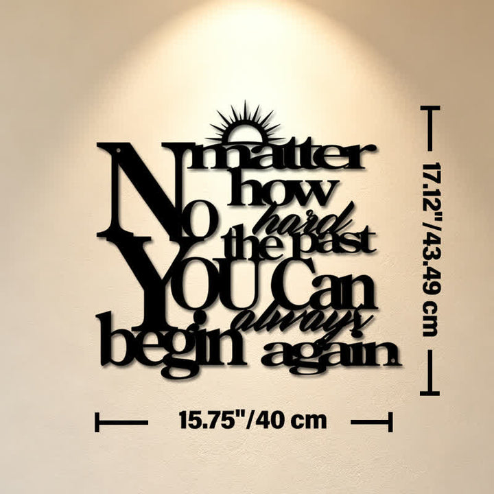 Buddha Stones Laser Cut Inspirational Quote Sunray Matte Iron Metal Meaningful Symbols Wall Art - Approx. 40cm x 43.49cm x 0.1cm / 15.75in x 17.12in x 0.04in - image 8