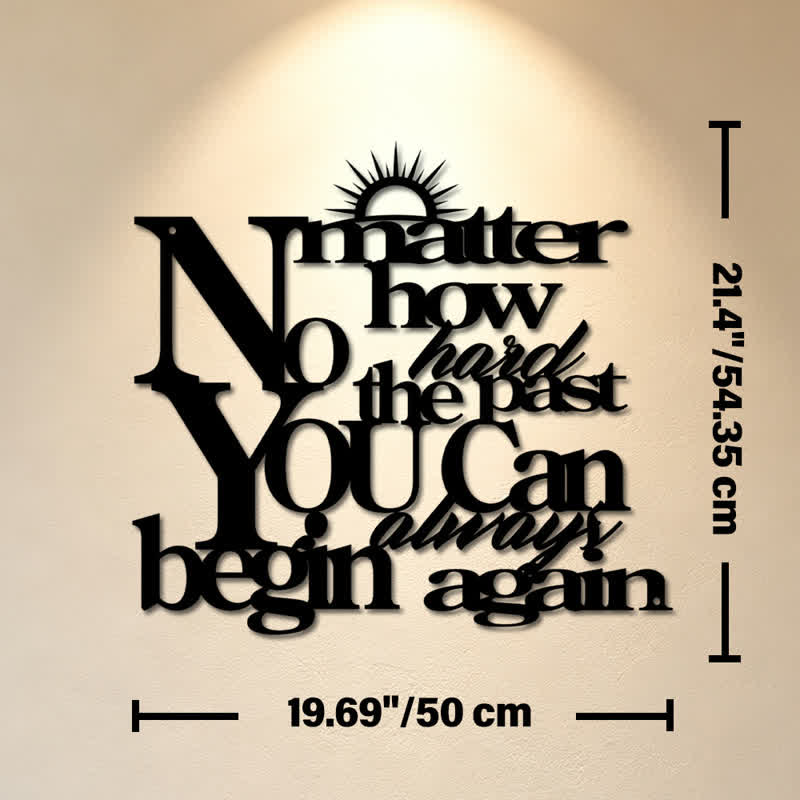 Buddha Stones Laser Cut Inspirational Quote Sunray Matte Iron Metal Meaningful Symbols Wall Art - Approx. 50cm x 54.35cm x 0.12cm / 19.69in x 21.40in x 0.05in - image 10