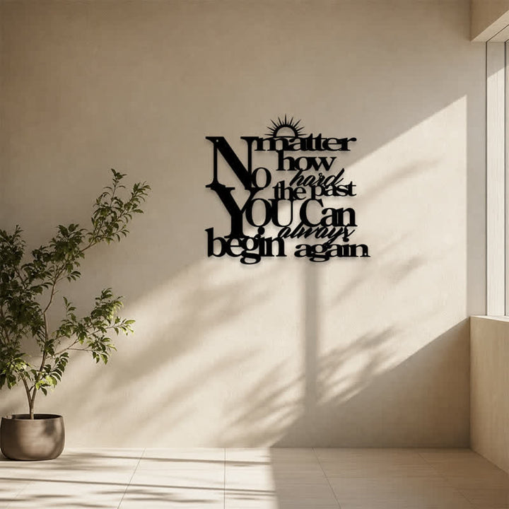 Buddha Stones Laser Cut Inspirational Quote Sunray Matte Iron Metal Meaningful Symbols Wall Art - image 11
