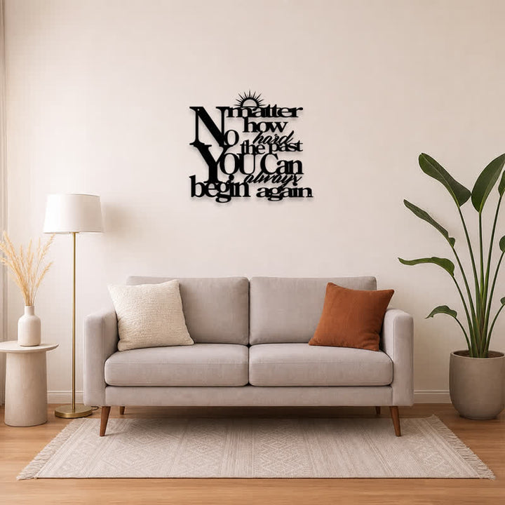 Buddha Stones Laser Cut Inspirational Quote Sunray Matte Iron Metal Meaningful Symbols Wall Art - image 13