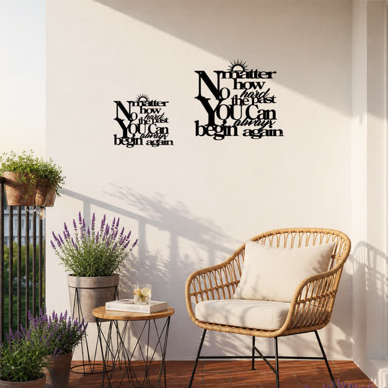 Buddha Stones Laser Cut Inspirational Quote Sunray Matte Iron Metal Meaningful Symbols Wall Art - image 9