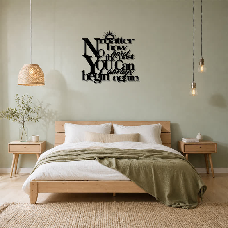 Buddha Stones Laser Cut Inspirational Quote Sunray Matte Iron Metal Meaningful Symbols Wall Art - image 14