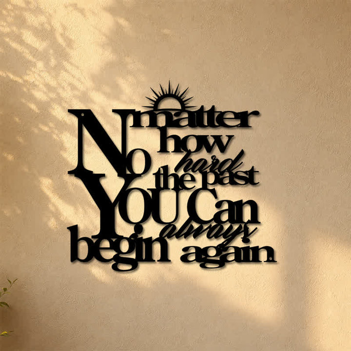 Buddha Stones Laser Cut Inspirational Quote Sunray Matte Iron Metal Meaningful Symbols Wall Art - image 7