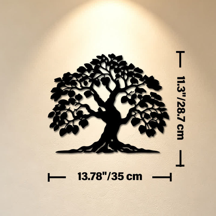 Buddha Stones Metal Tree of Life Unity Silhouette Iron Metal Meaningful Symbols Wall Arts - Approx. 35cm x 28.7cm x 0.1cm / 13.78in x 11.30in x 0.04in - image 6