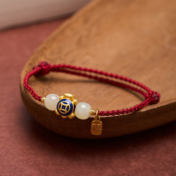Buddha Stones Turtle Red String Hand-Woven Strength Bracelet - image 17