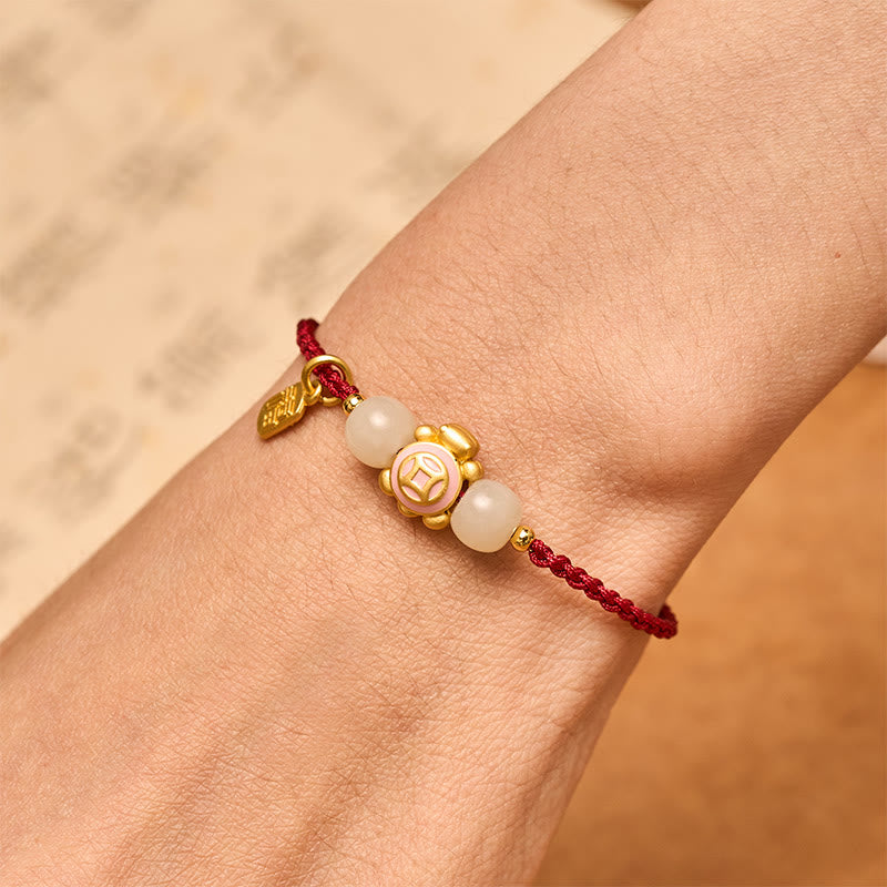 Buddha Stones Turtle Red String Hand-Woven Strength Bracelet - image 15