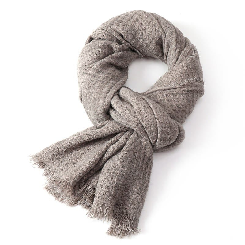 Buddha Stones Fall Winter Textured Tassel Cozy Wrap Scarves - image 7