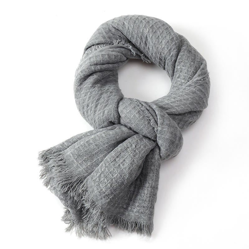 Buddha Stones Fall Winter Textured Tassel Cozy Wrap Scarves - image 15
