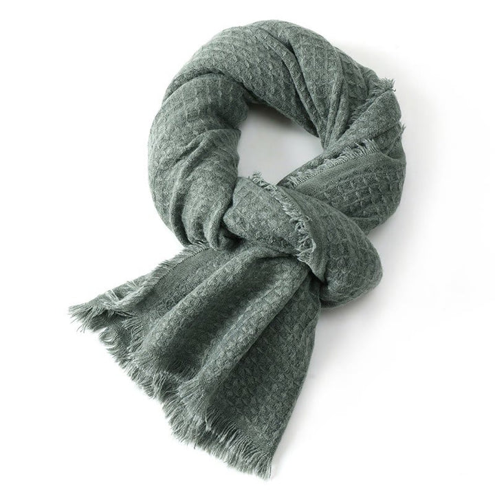 Buddha Stones Fall Winter Textured Tassel Cozy Wrap Scarves - image 9