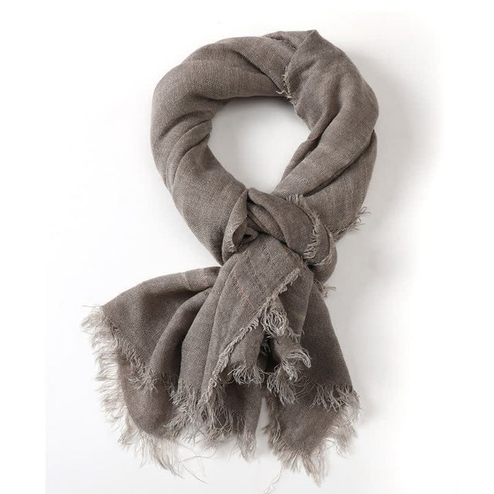 Buddha Stones Spring Fall Artful Textured Everyday Scarves - Tan - image 7