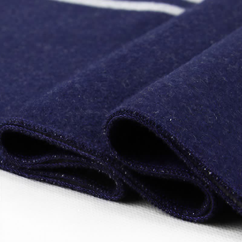 Buddha Stones Fall Winter Urban Stripe Tassel Warm Wrap Scarves - image 7