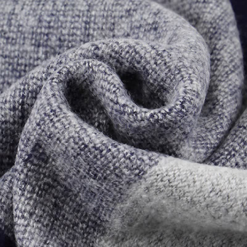 Buddha Stones Fall Winter Urban Stripe Tassel Warm Wrap Scarves - image 10