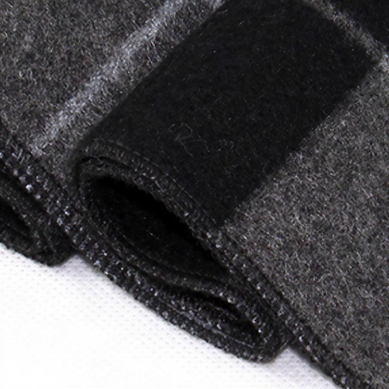 Buddha Stones Fall Winter Classic Grey Plaid Fringe Cozy Scarves - image 9