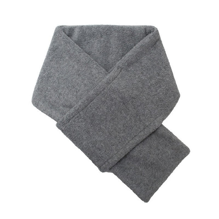 Buddha Stones Fall Winter Plush Cross Front Neck Warmer Minimalist Men's Scarf - image 15