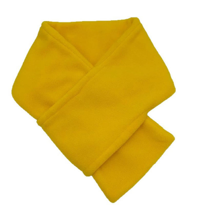 Buddha Stones Fall Winter Plush Cross Front Neck Warmer Minimalist Scarves - image 21