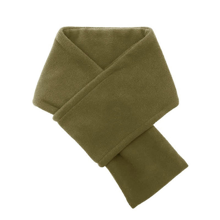 Buddha Stones Fall Winter Plush Cross Front Neck Warmer Minimalist Scarves - image 11