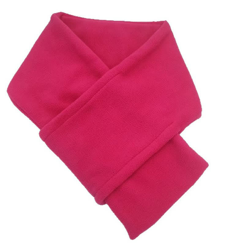 Buddha Stones Fall Winter Plush Cross Front Neck Warmer Minimalist Men's Scarf - image 20