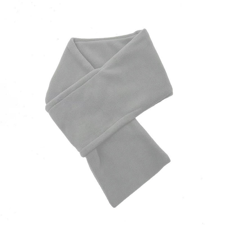 Buddha Stones Fall Winter Plush Cross Front Neck Warmer Minimalist Scarves - Silver - image 16