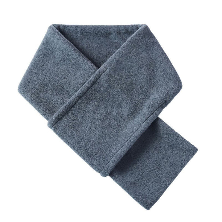 Buddha Stones Fall Winter Plush Cross Front Neck Warmer Minimalist Men's Scarf - image 7